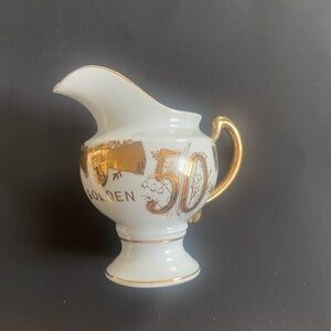 Elegant Gold-Accented Creamer. Made in Japan